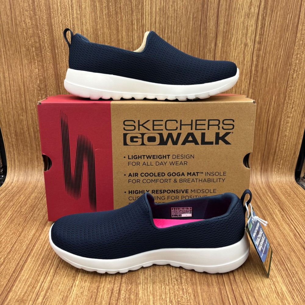 Skechers Go Walk Joy Aurora Women 6 Navy Slip On Sneakers 124637 NVW NEW - Picture 2 of 7